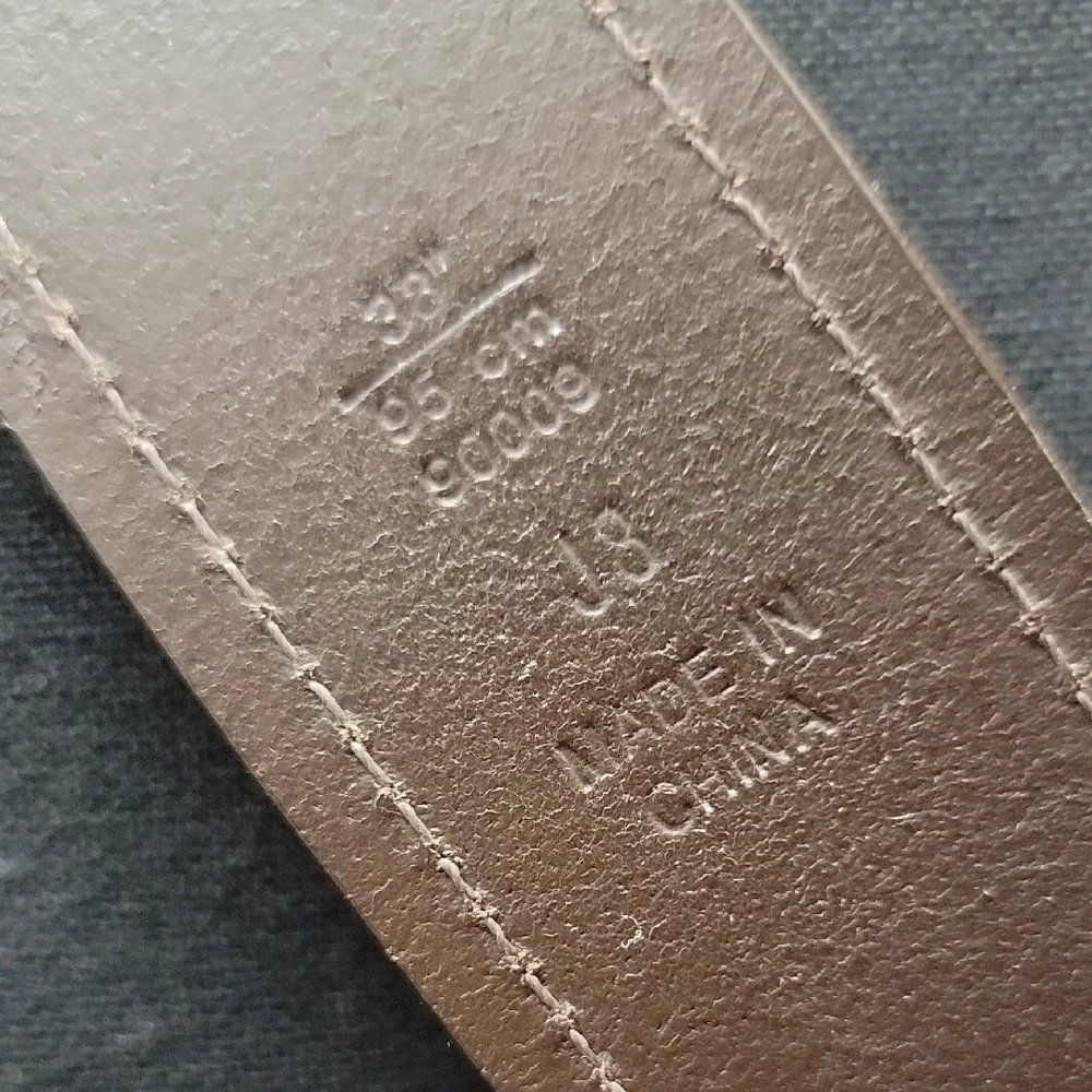 Coach Dark Brown Leather Belt  W 1.5 Satin Silver Steel Roller Buckle No. 90009 - Picture 3 of 10